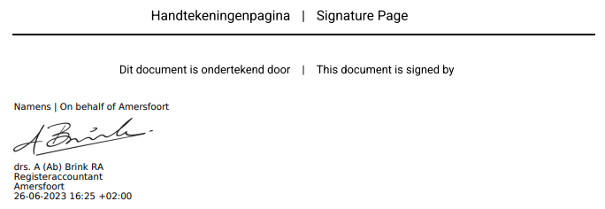 Preview handtekening in PinkWeb mailing